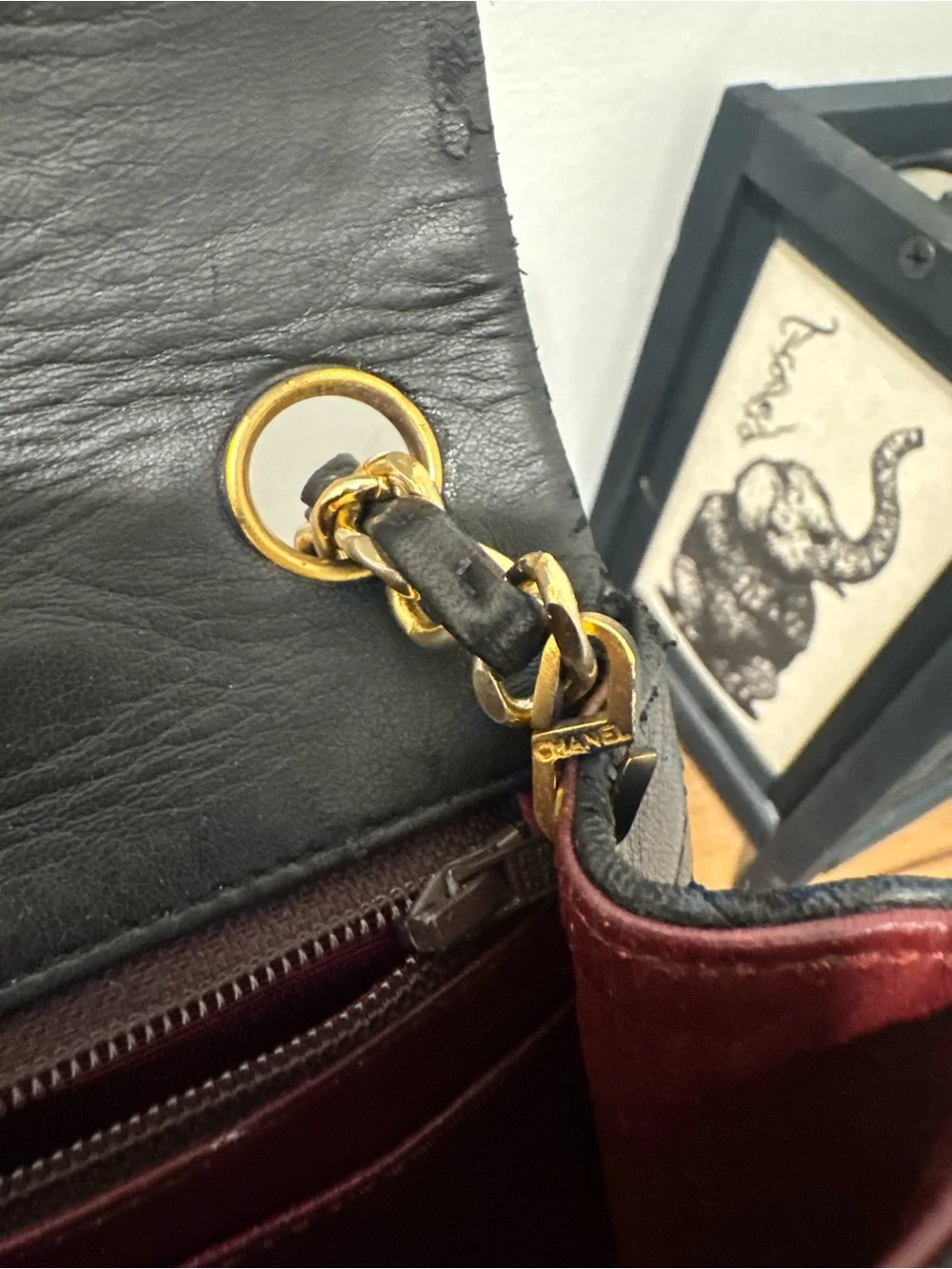 Vintage Chanel Black Lambskin Square Mini Double Flap 24k GHW
